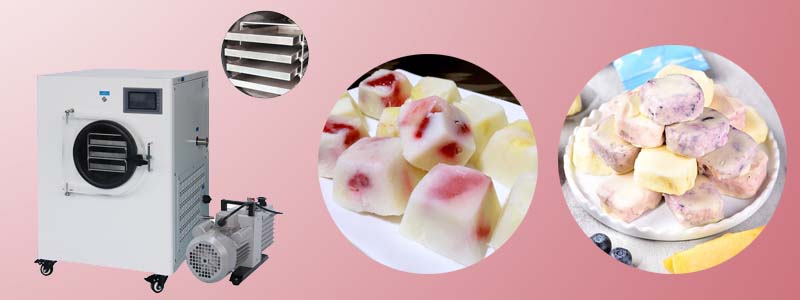 Small Household Food Freeze Dryer Freeze Dried Fruit Yogurt Blocks