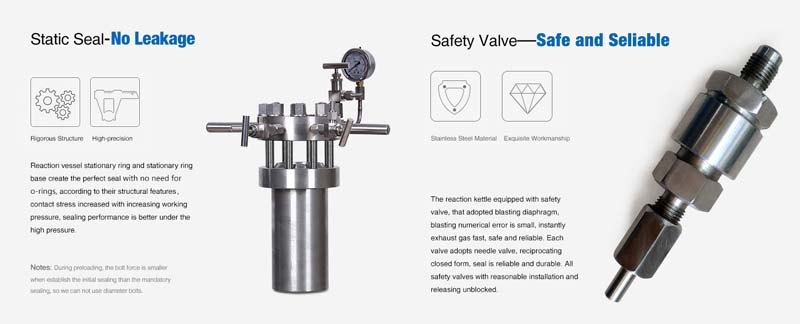 Precautions for the use of laboratory high pressure reactors