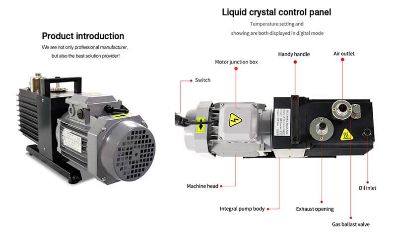 rotary vane vacuum pump is a double stage direct connected structure