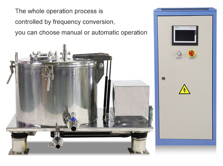 top discharge centrifuge with control system