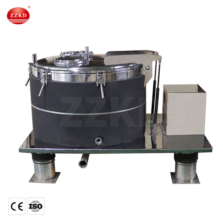 top discharge centrifuge with insulation cover