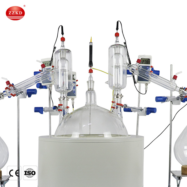 short path distillation kit head