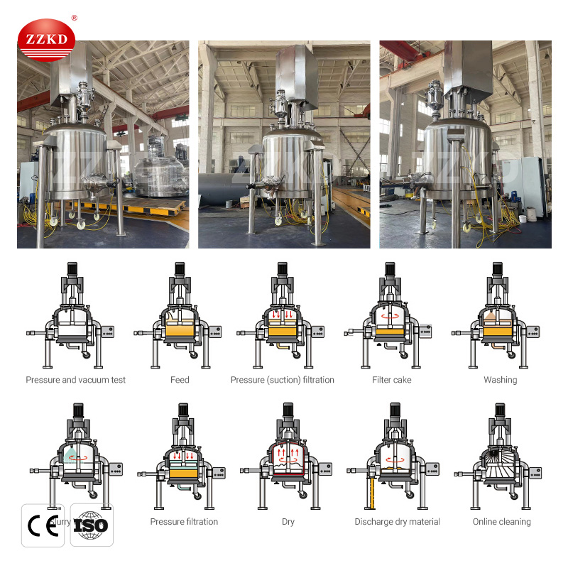 agitated nutsche filter dryers structures